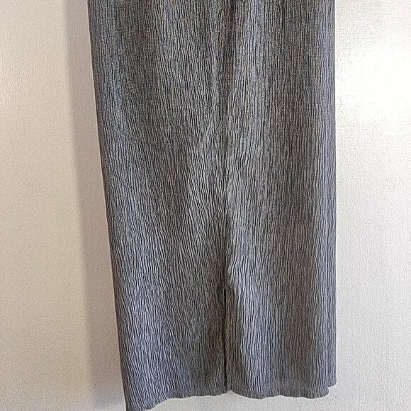 Eileen Fisher Plisse Crinkle Pant Wide-Leg Rye Texture Boho Casual  Size XL - Picture 6 of 12